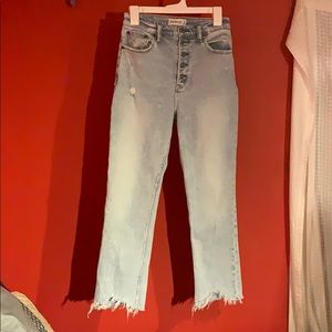 Curve love ultra high rise straight ankle jeans